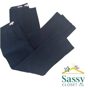 ✨ 2-PC BUNDLE VINCE Side Zip High Rise Pants XL Black & Navy Luxe EUC 🩶